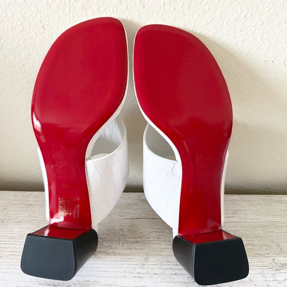 New Christian Louboutin CL Tongamule 55 women sandals Size 38.5, US 8.5 - Picture 9 of 11